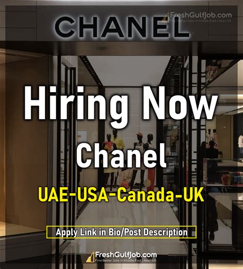 chanel recruitment london|chanel job offers.